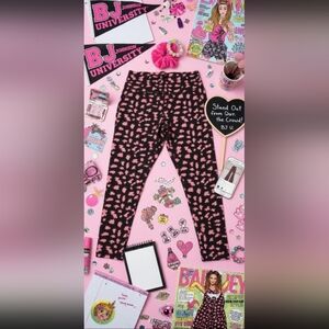 Betsey Johnson Leopard Print High Waisted Leggings Large